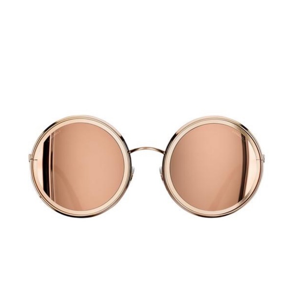 CHANEL 2017 Pink Gold Mirrored Sunglasses - Picture 3 of 12